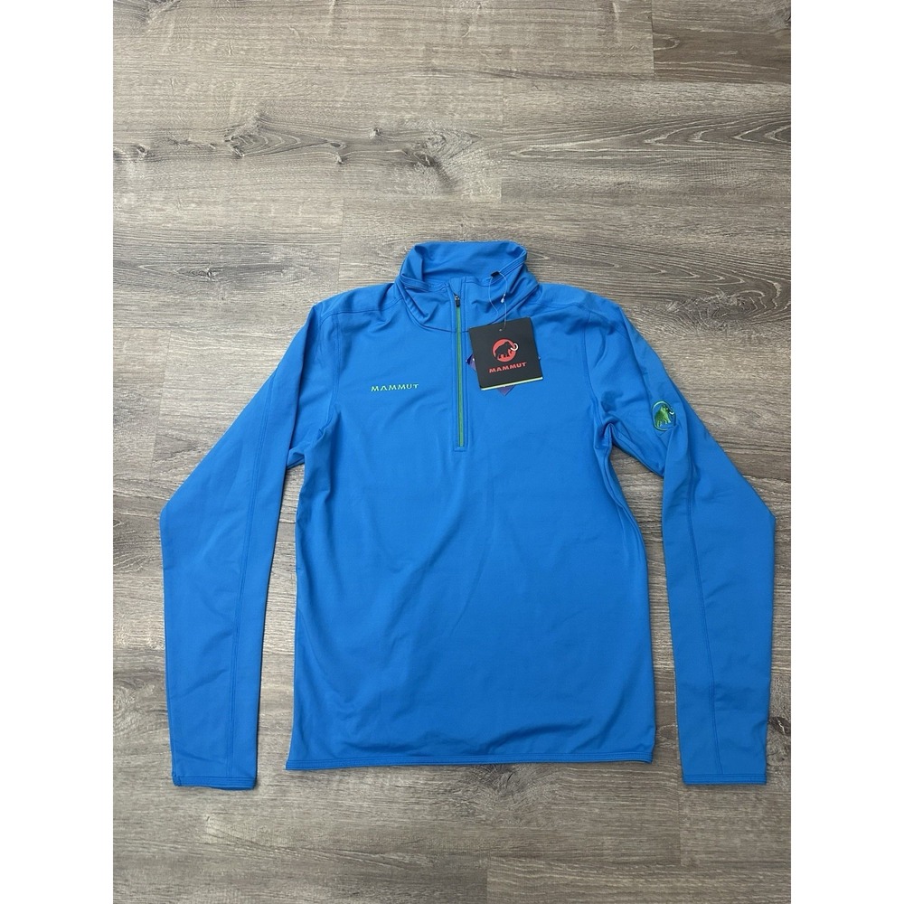 Mammut Snow Zip Long Sleeve Men's Small Blue Quarter Zip